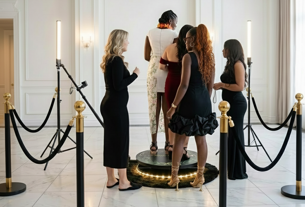 360 Photo Booth at an event